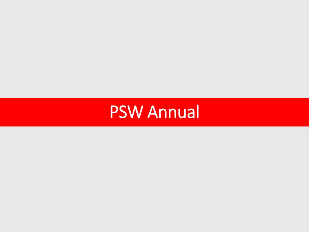 psw annual psw annual 1