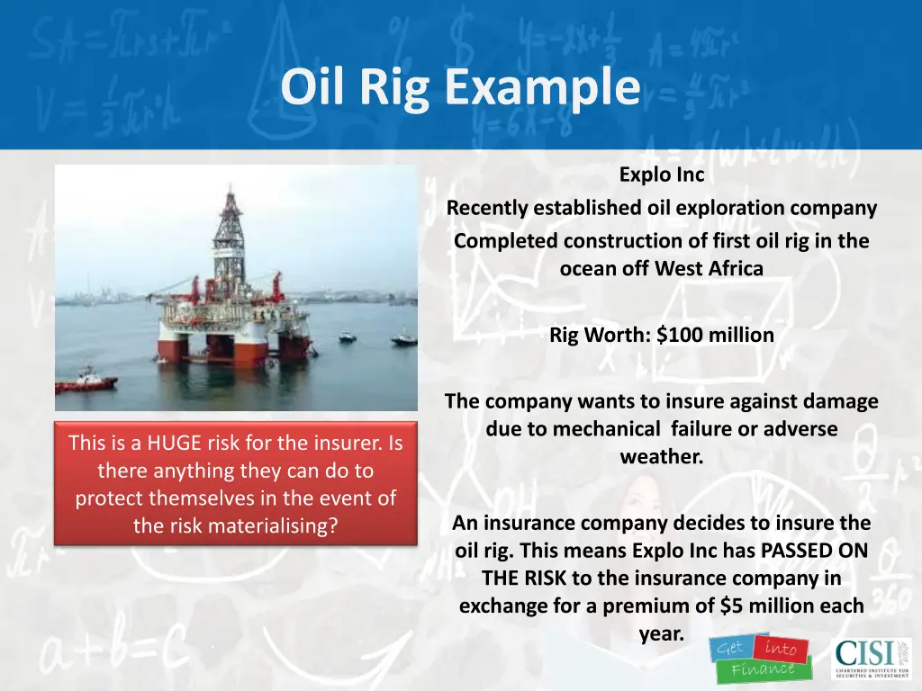 oil rig example