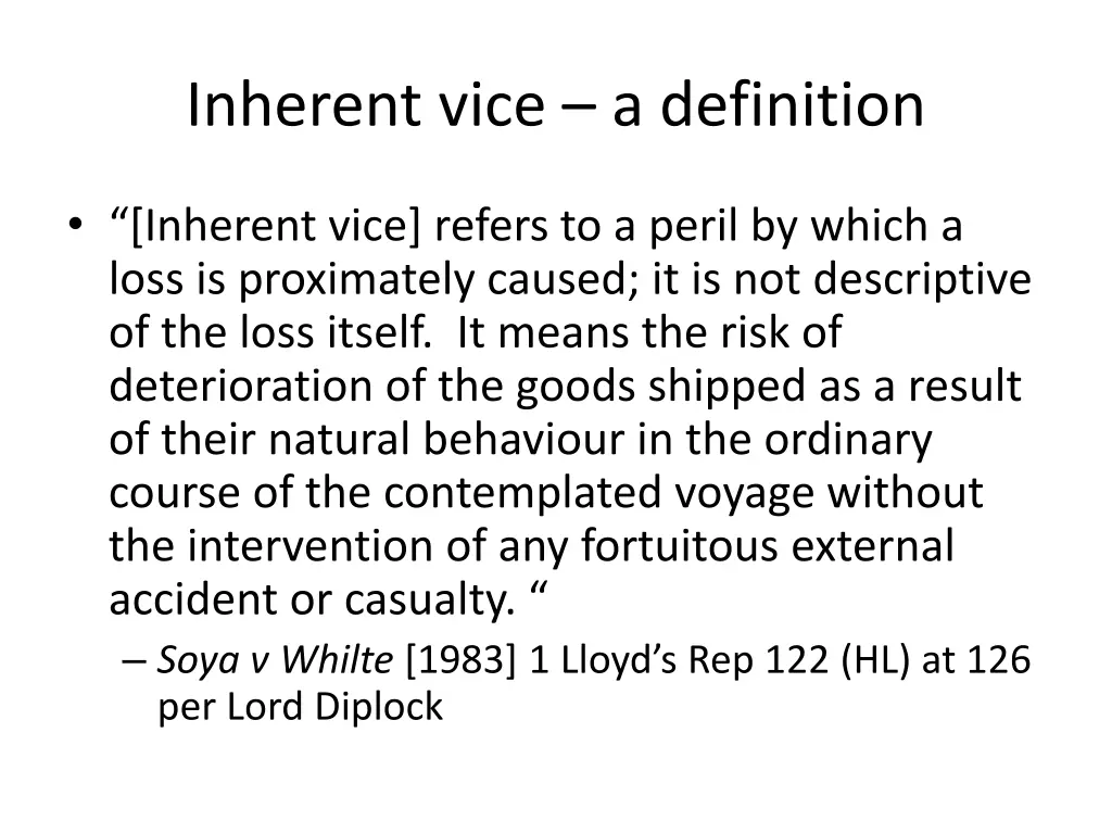 inherent vice a definition