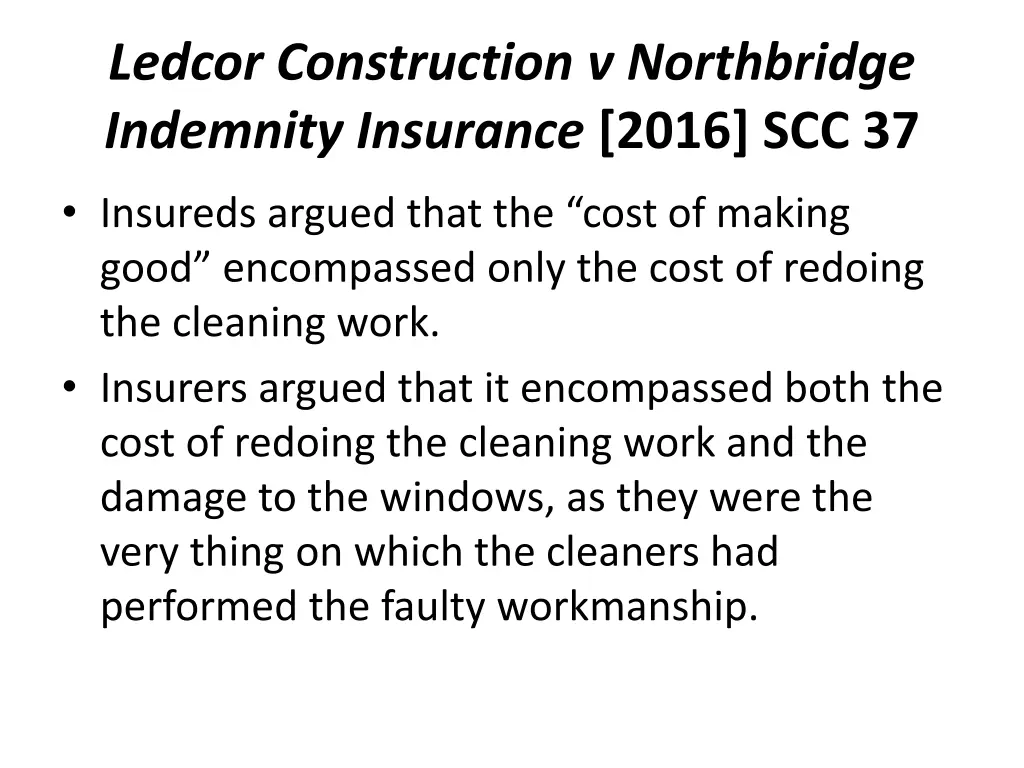 ledcor construction v northbridge indemnity 2