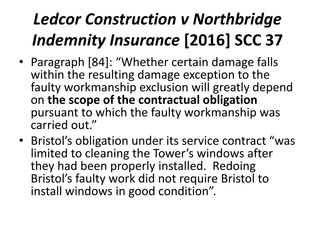 ledcor construction v northbridge indemnity 4