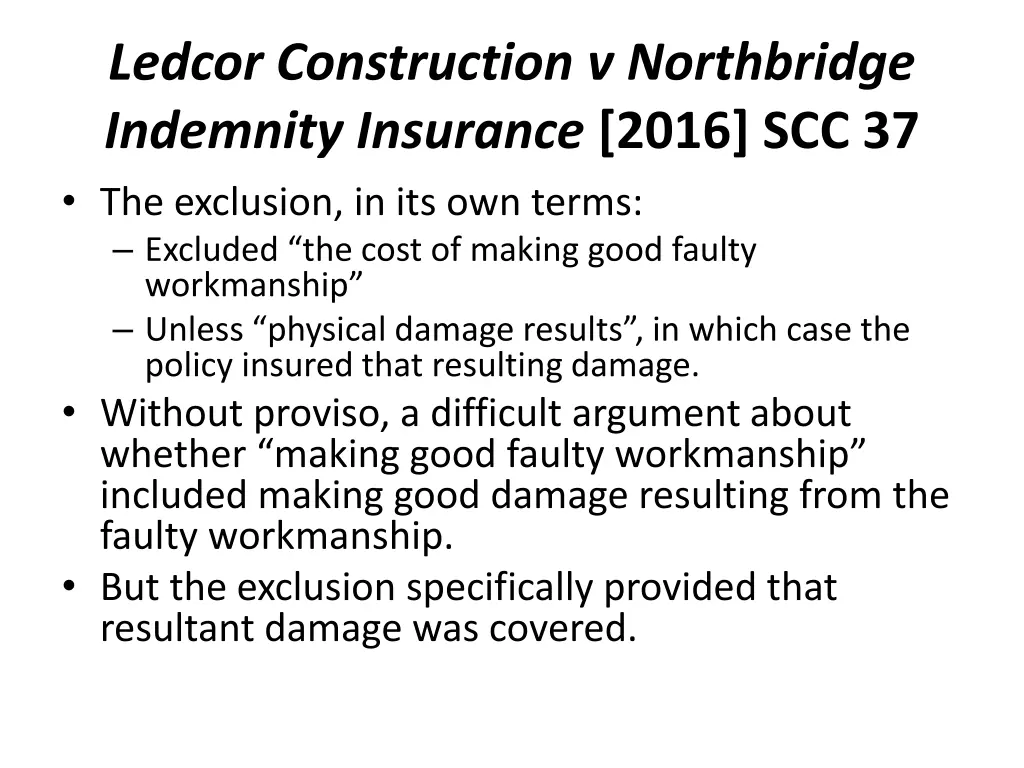 ledcor construction v northbridge indemnity 7