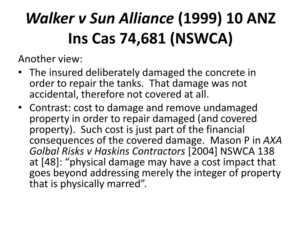 walker v sun alliance 1999 2