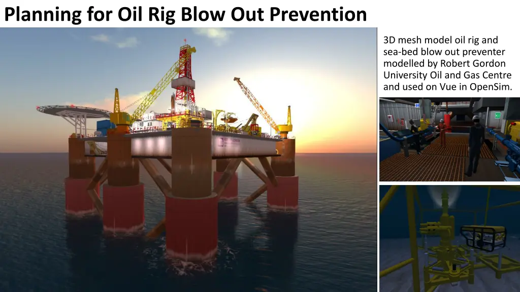 planning for oil rig blow out prevention