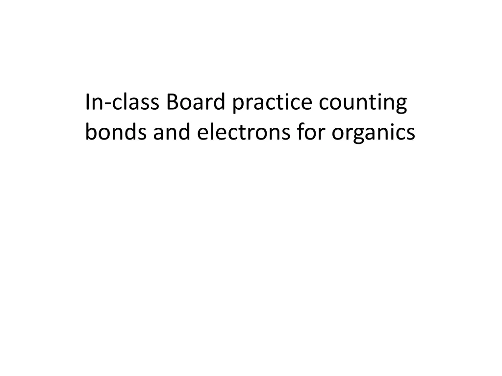 in class board practice counting bonds