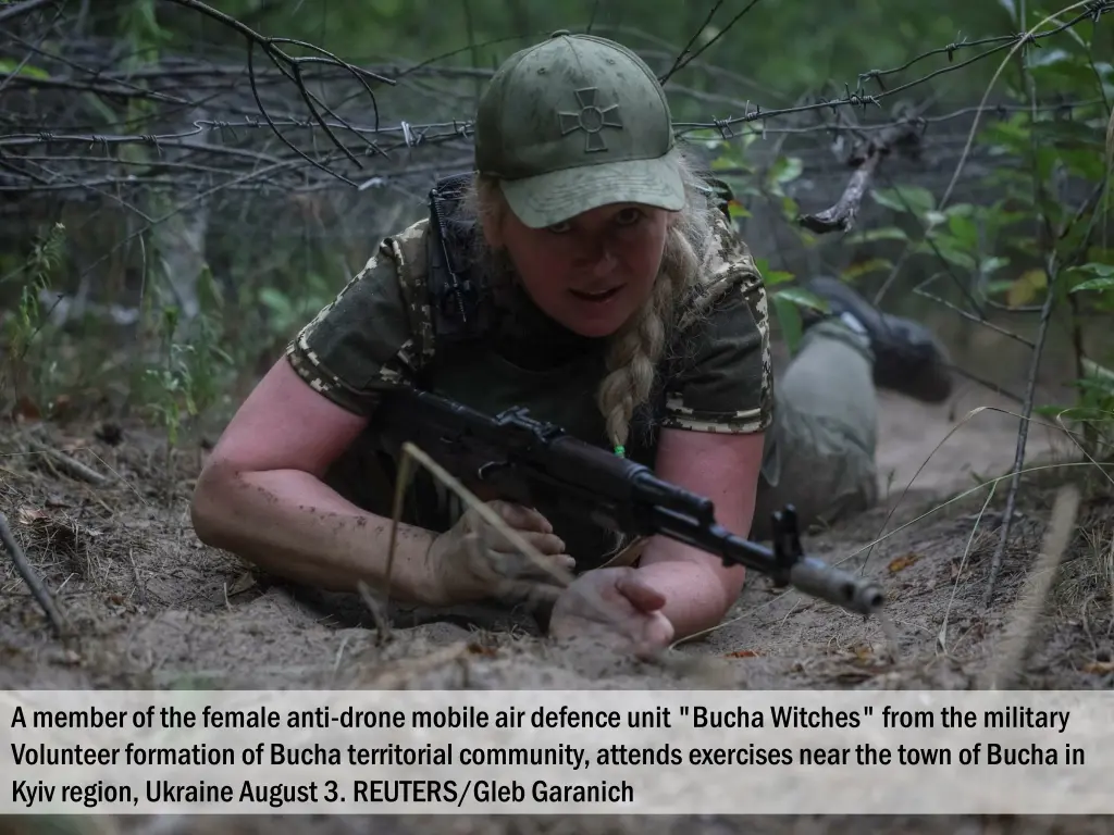 a member of the female anti drone mobile 1