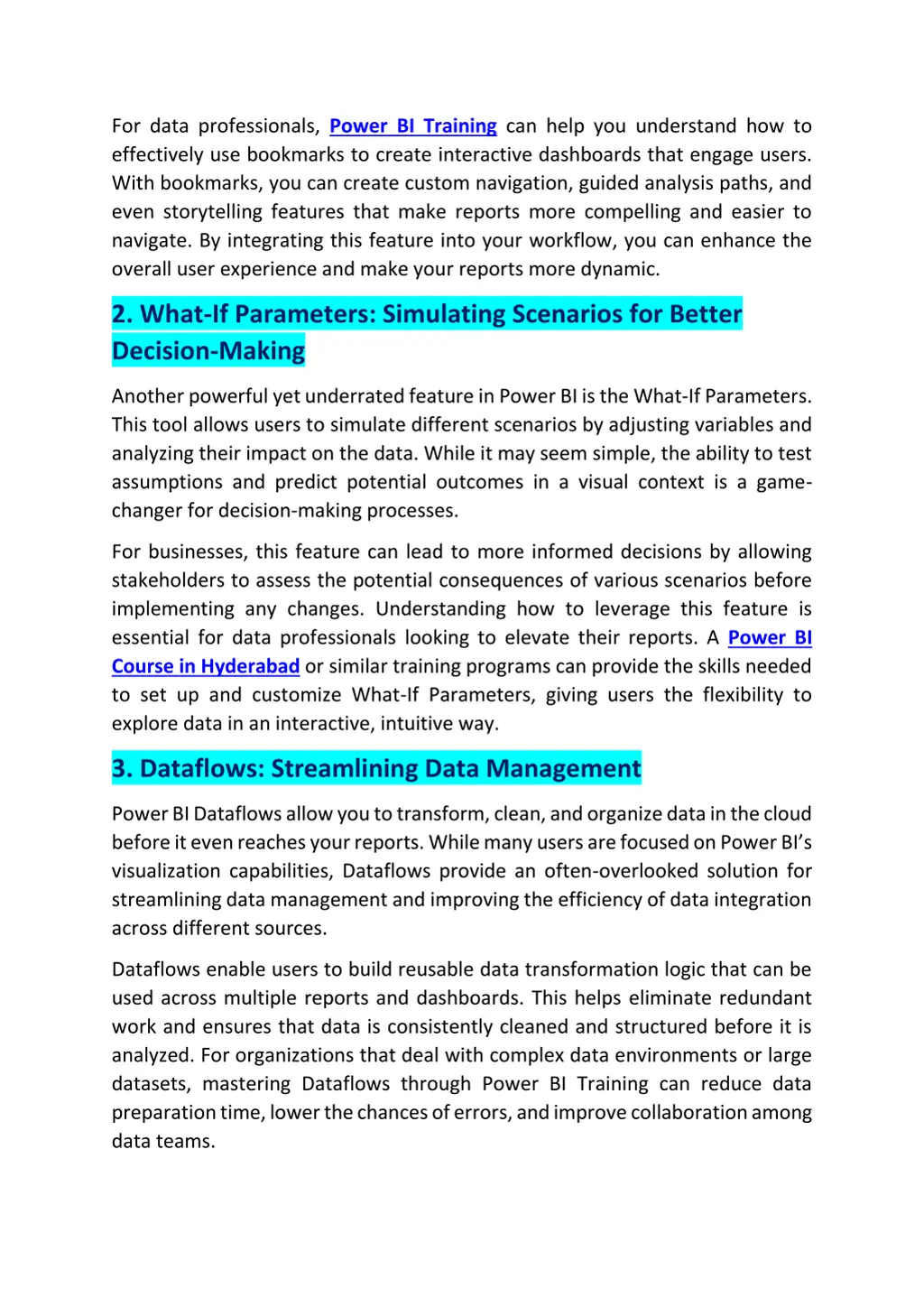 for data professionals power bi training can help