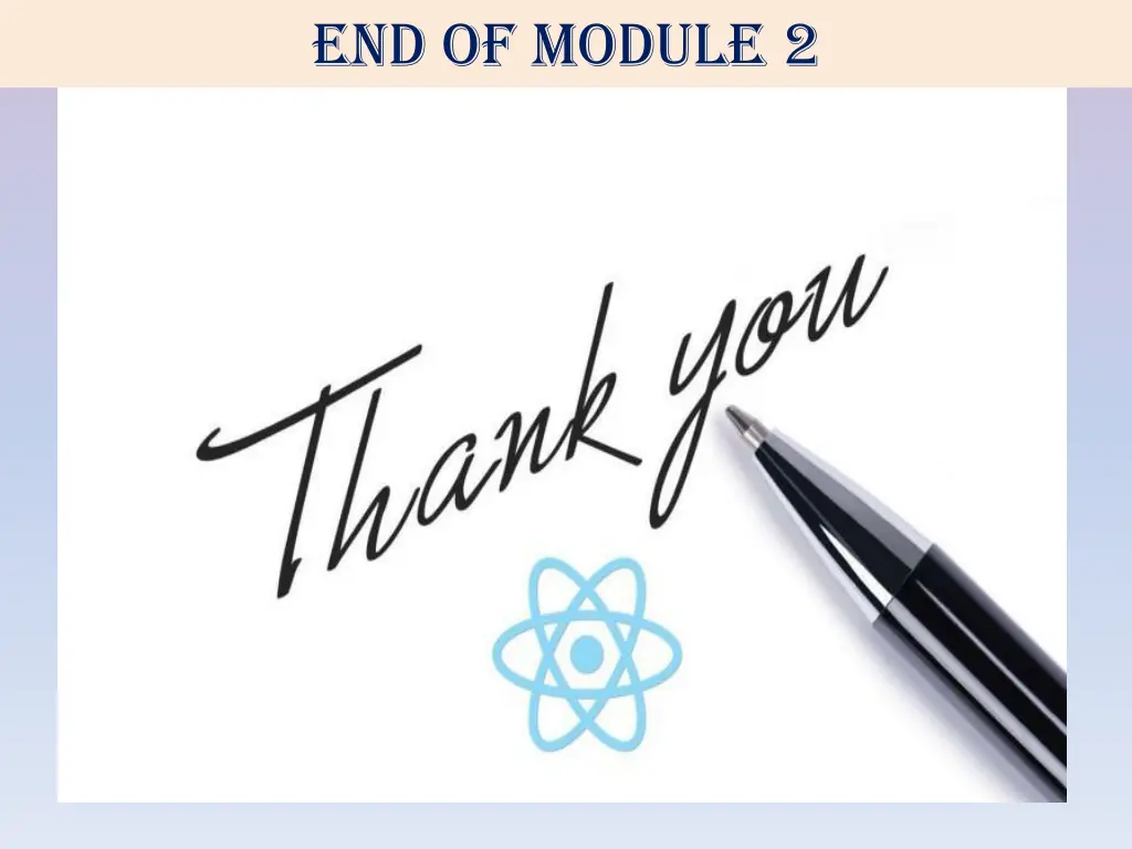 end of module 2