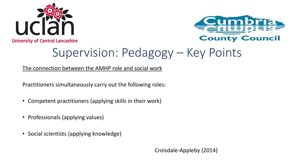 supervision pedagogy key points