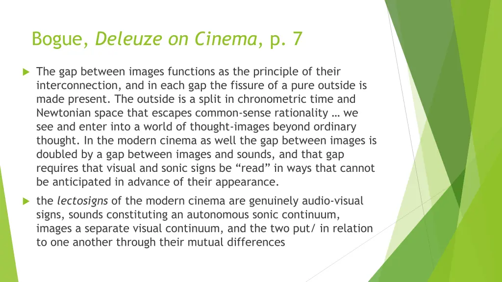 bogue deleuze on cinema p 7