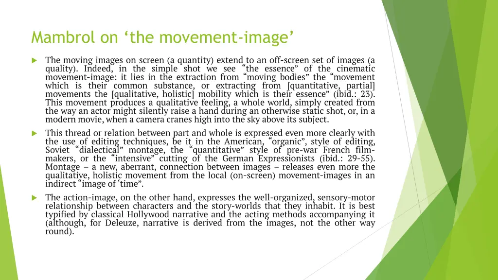 mambrol on the movement image