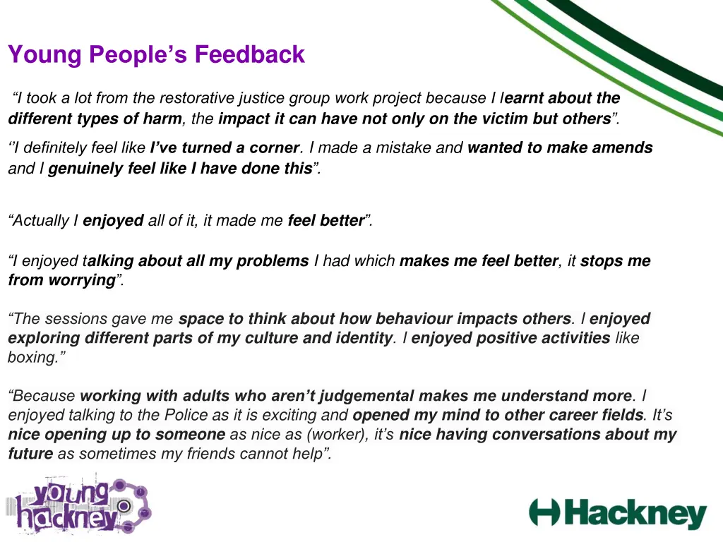 young people s feedback