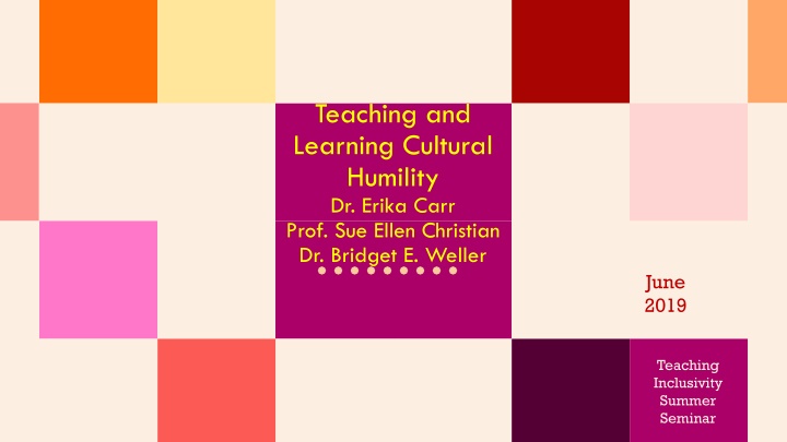 teaching and learning cultural humility dr erika