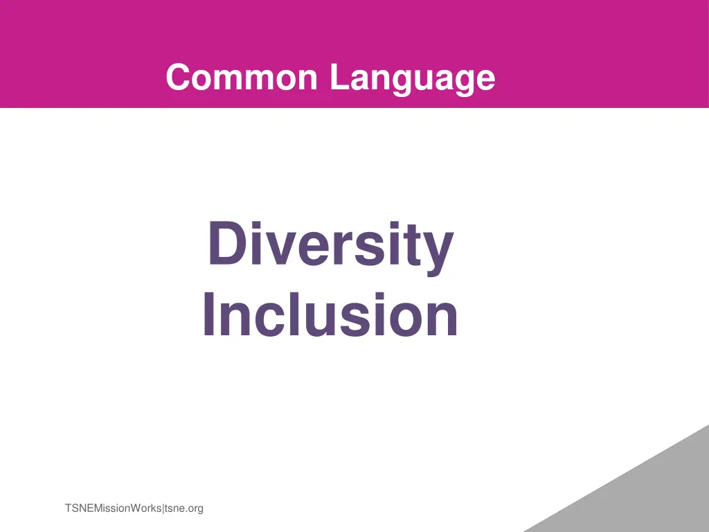 common language