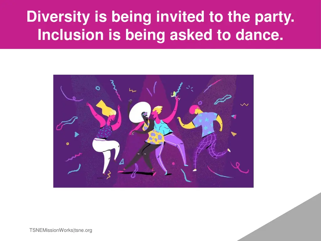 diversity is being invited to the party inclusion