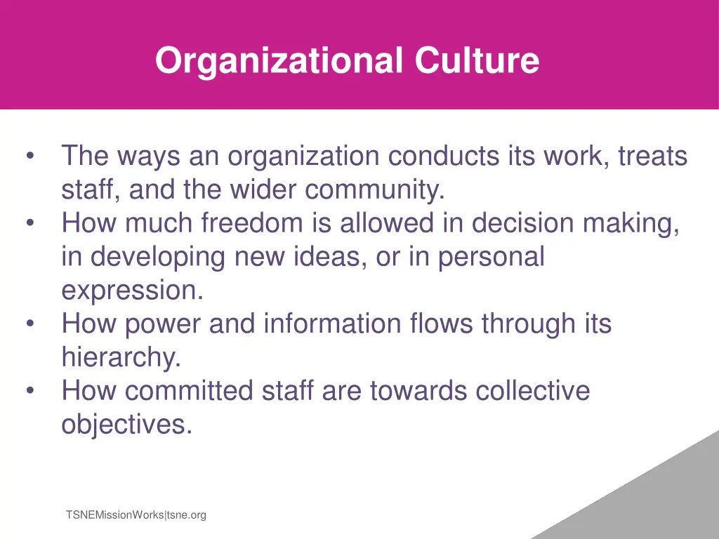 organizational culture