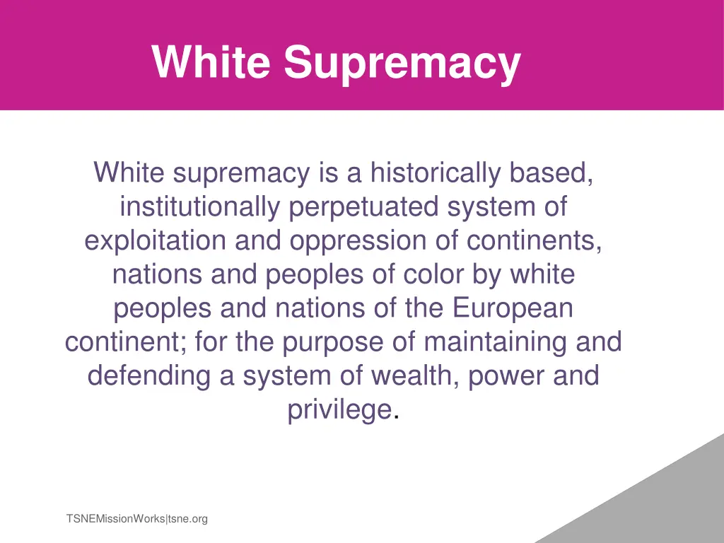 white supremacy