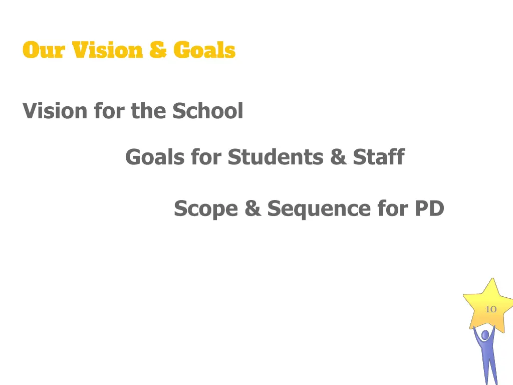 our vision goals