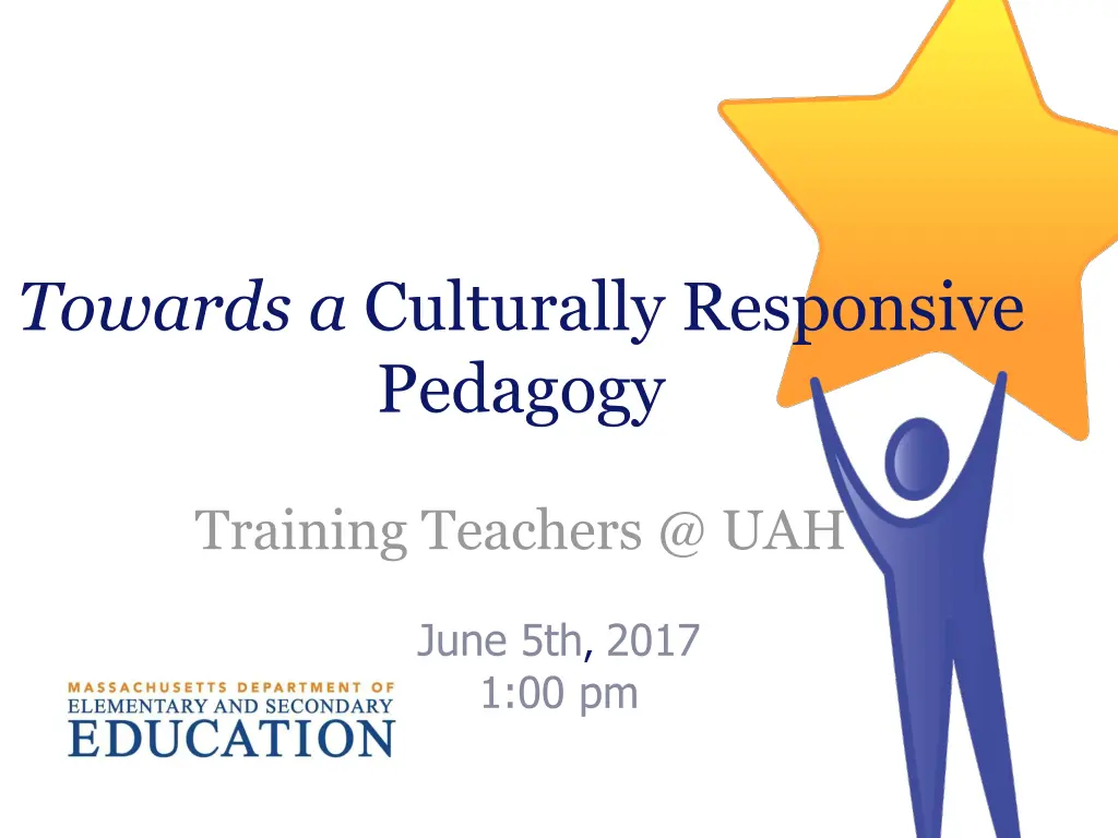 towards a culturally responsive pedagogy