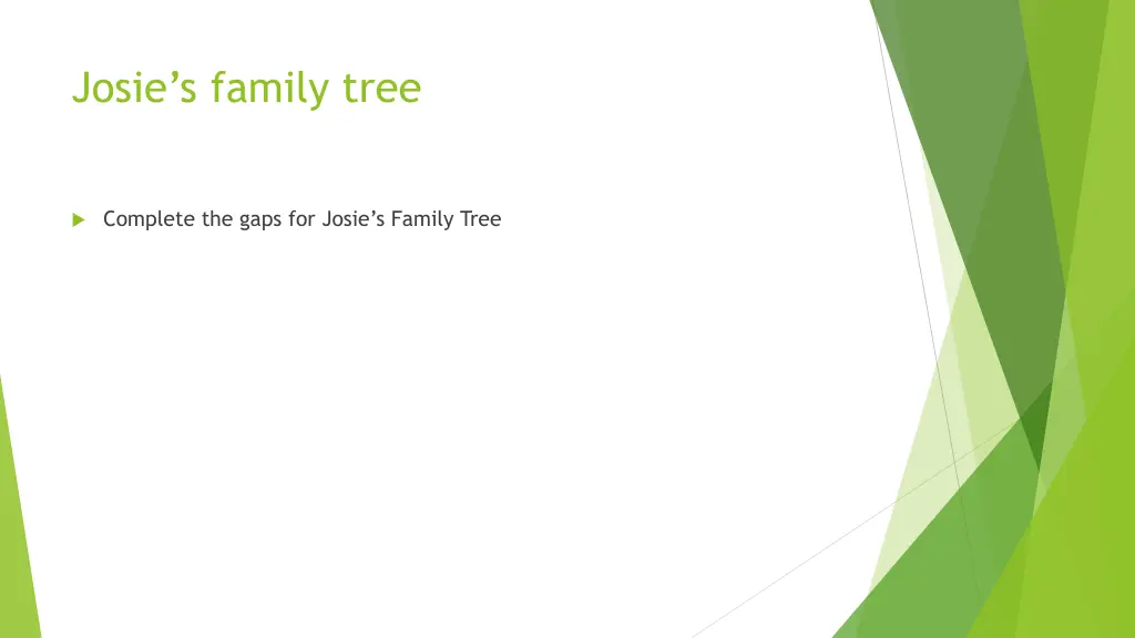 josie s family tree