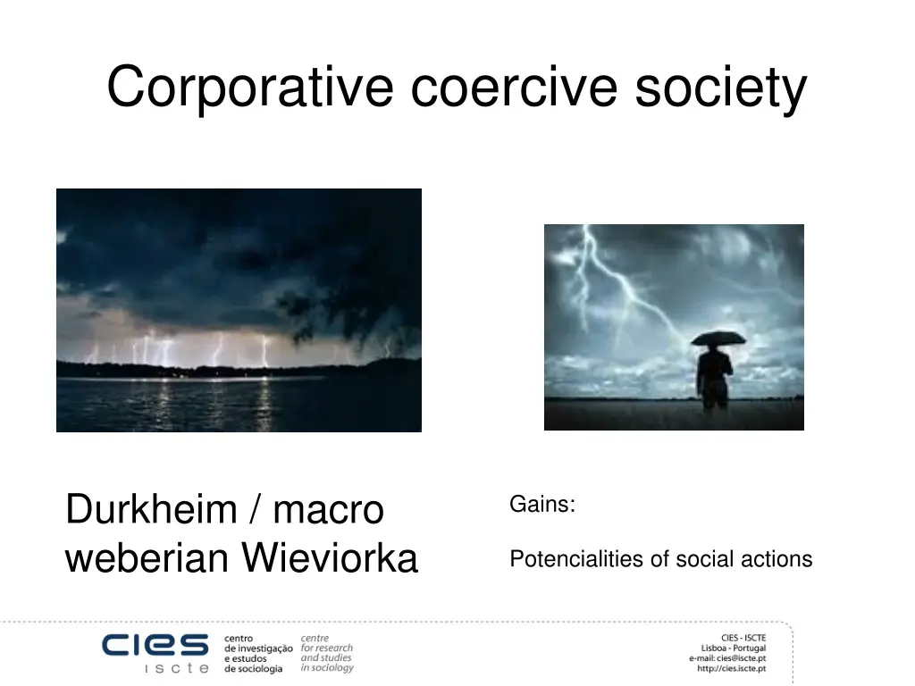 corporative coercive society