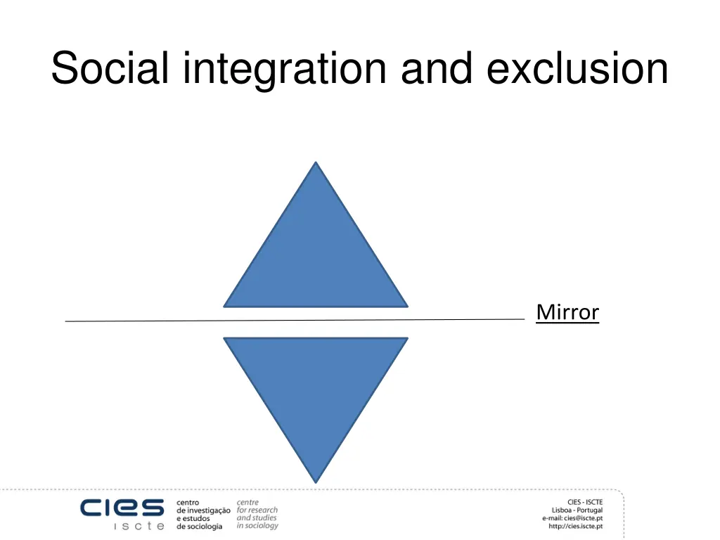 social integration and exclusion