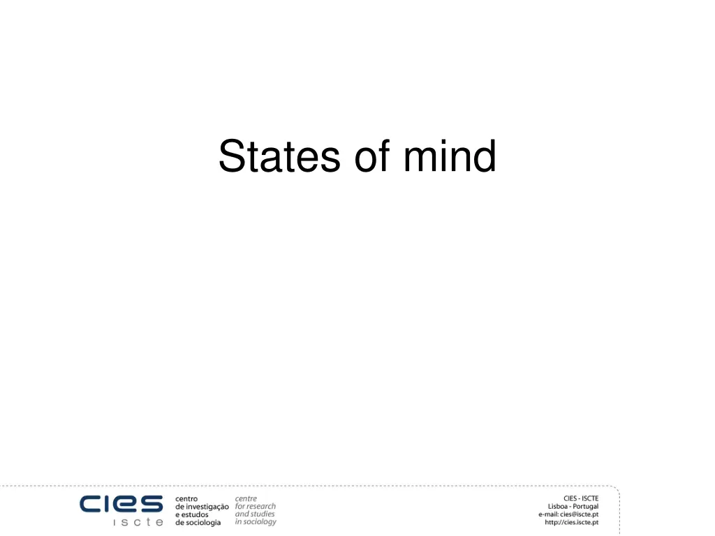 states of mind