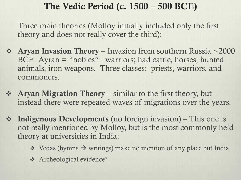 the vedic period c 1500 500 bce