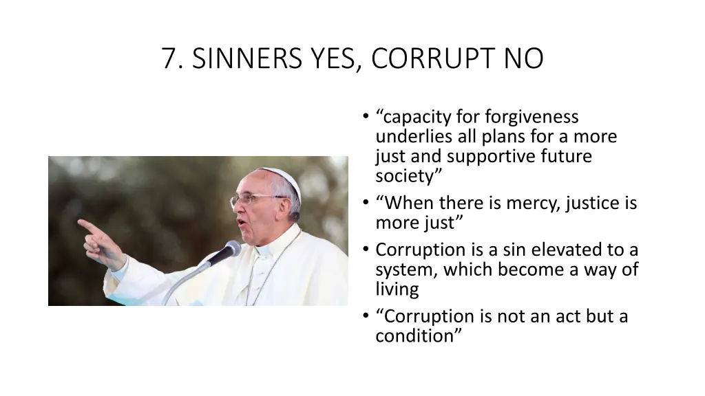 7 sinners yes corrupt no