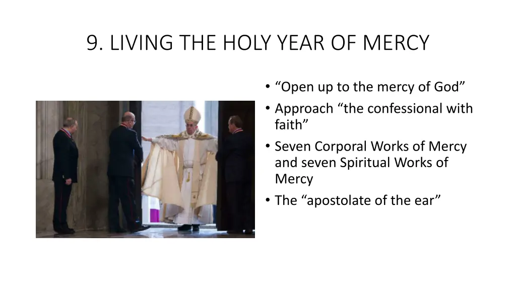 9 living the holy year of mercy