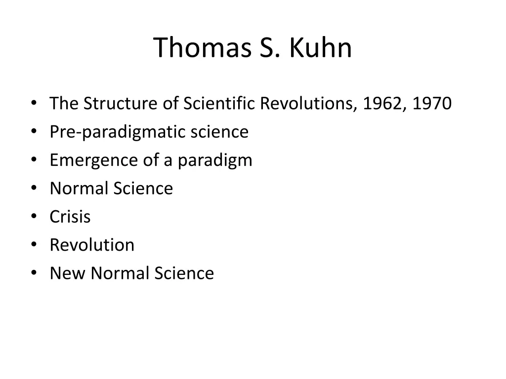 thomas s kuhn