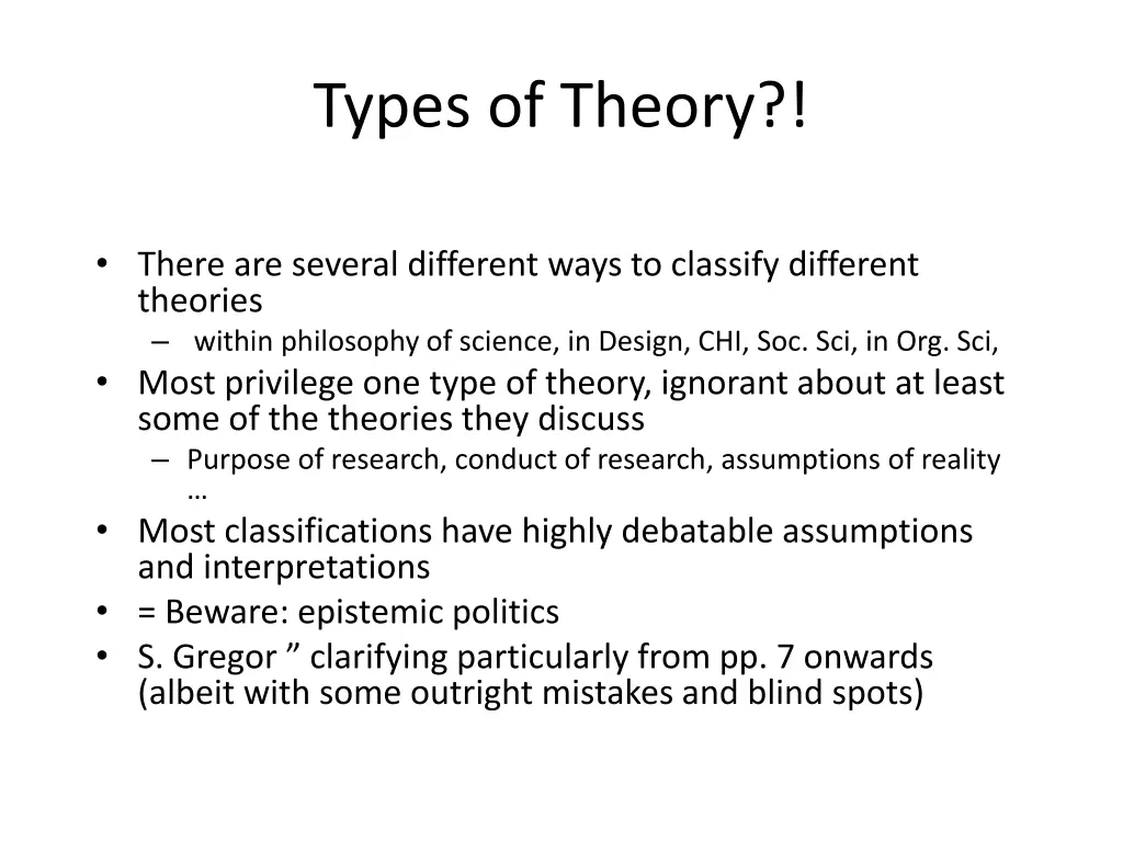 types of theory 1