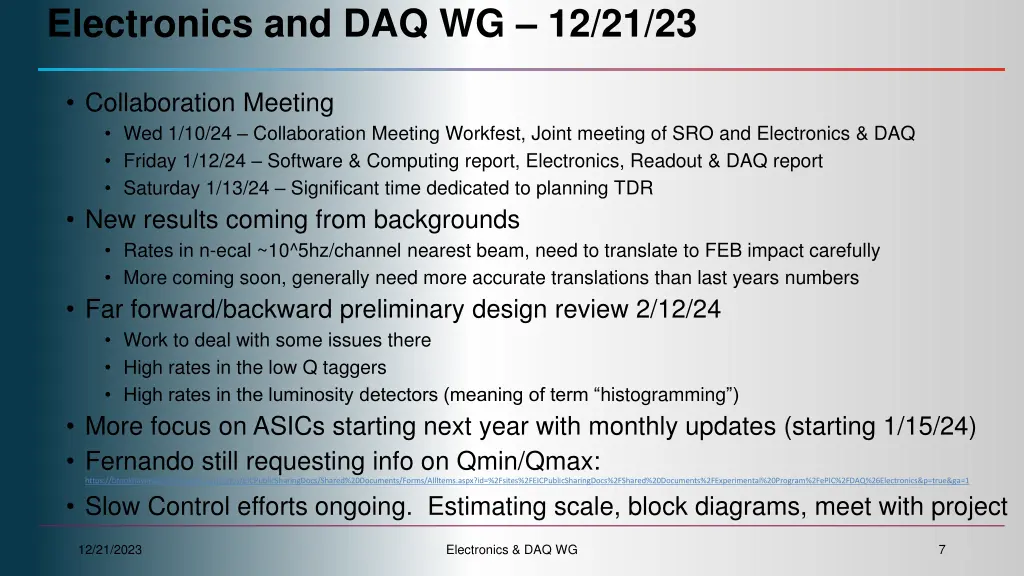 electronics and daq wg 12 21 23 5