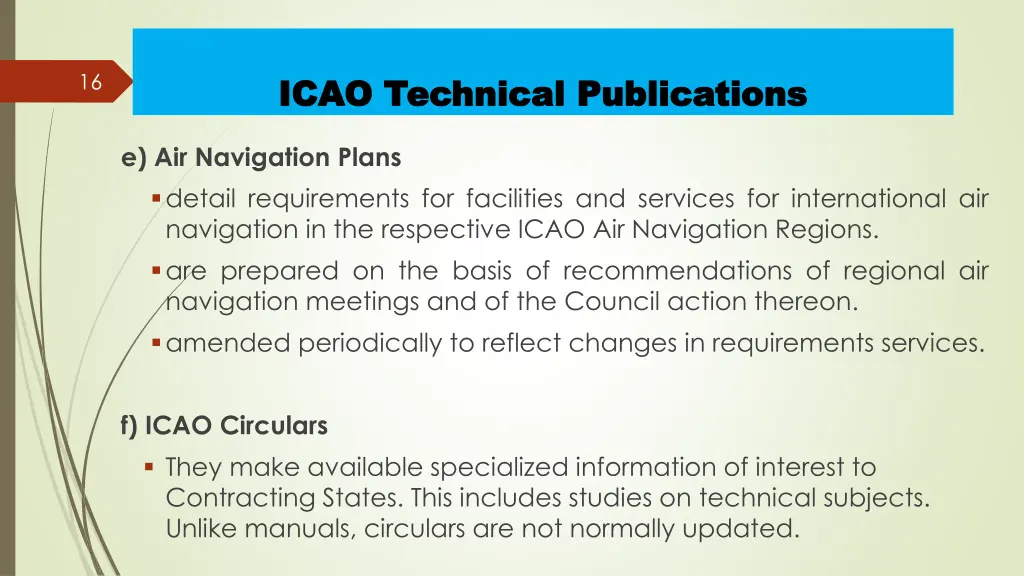 icao icao technical technical publications 3