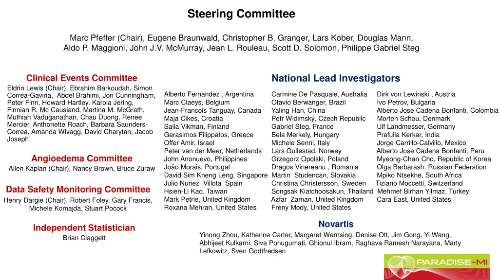 steering committee