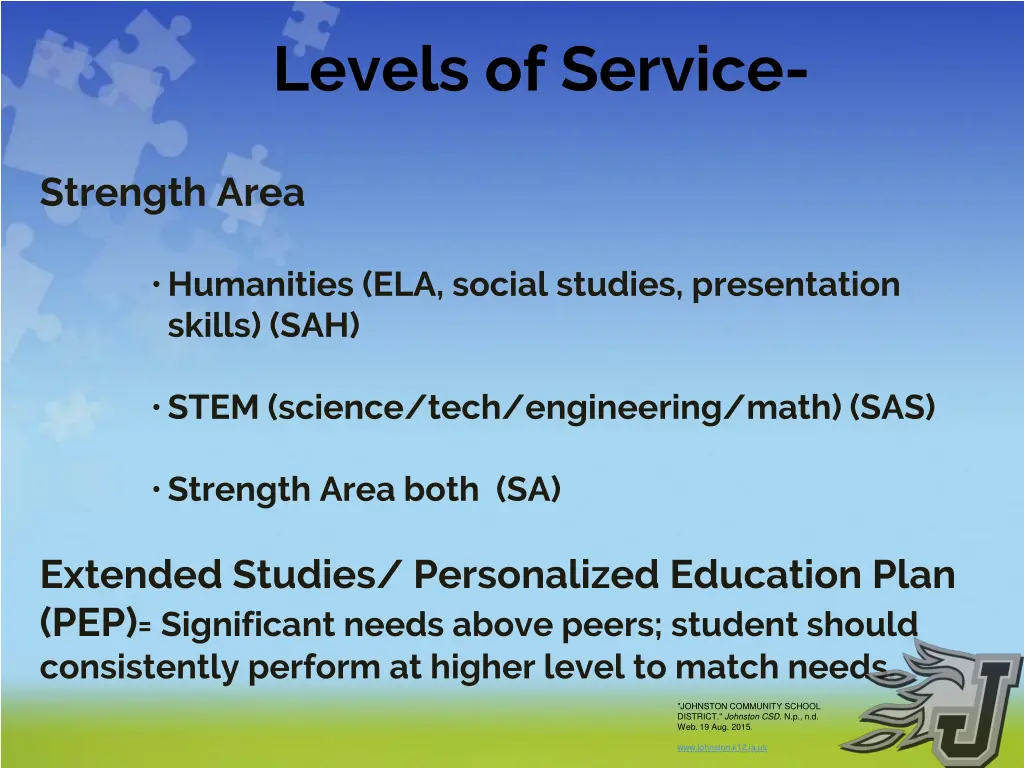 levels of service