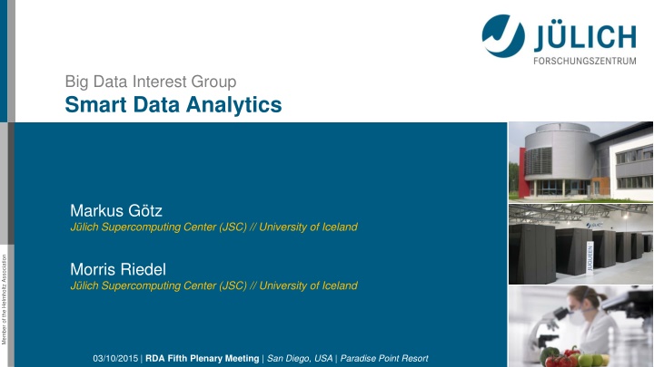 big data interest group smart data analytics