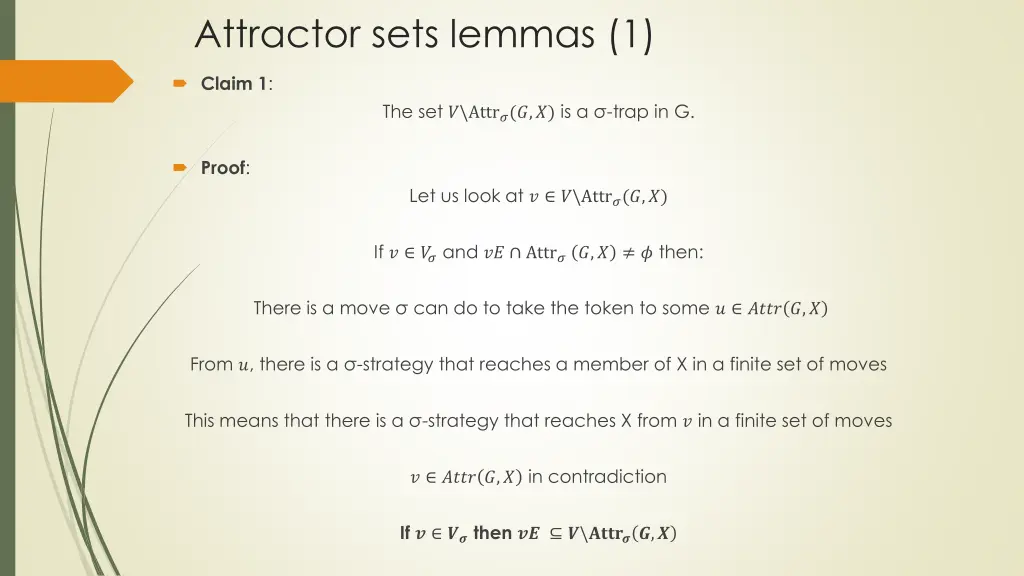 attractor sets lemmas 1