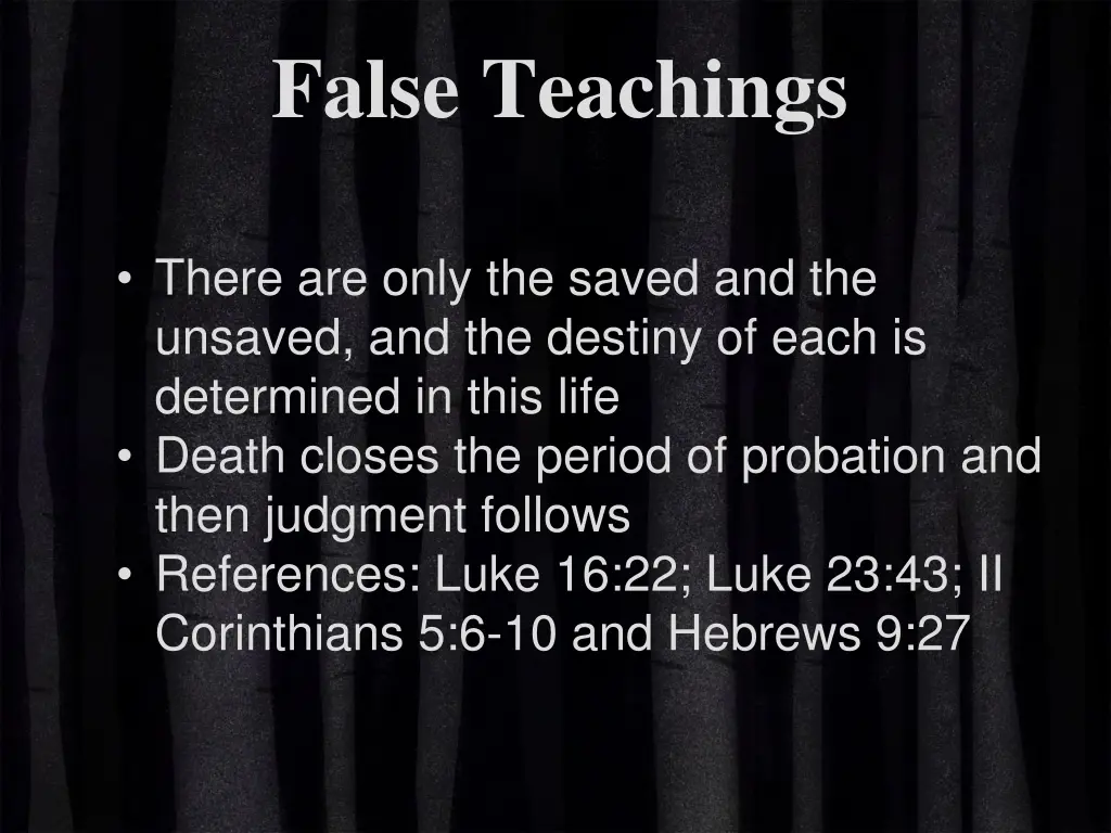 false teachings 1