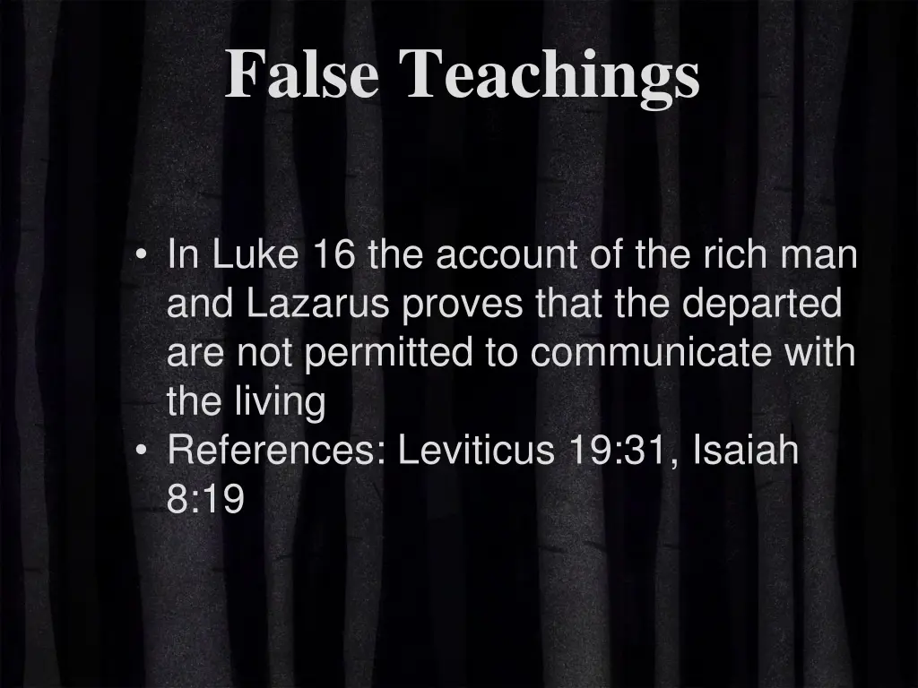 false teachings 3