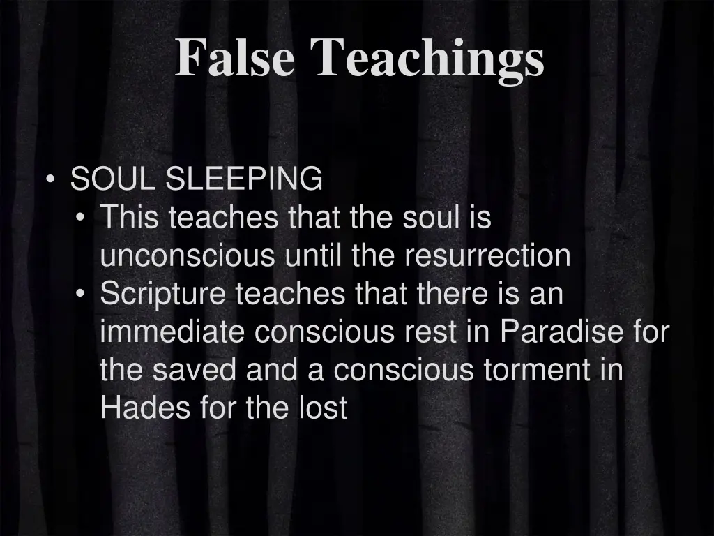 false teachings 4