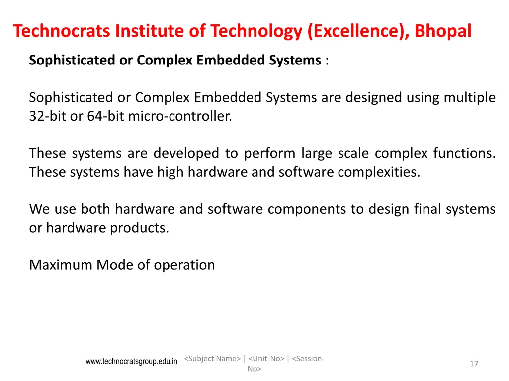 technocrats institute of technology excellence 16