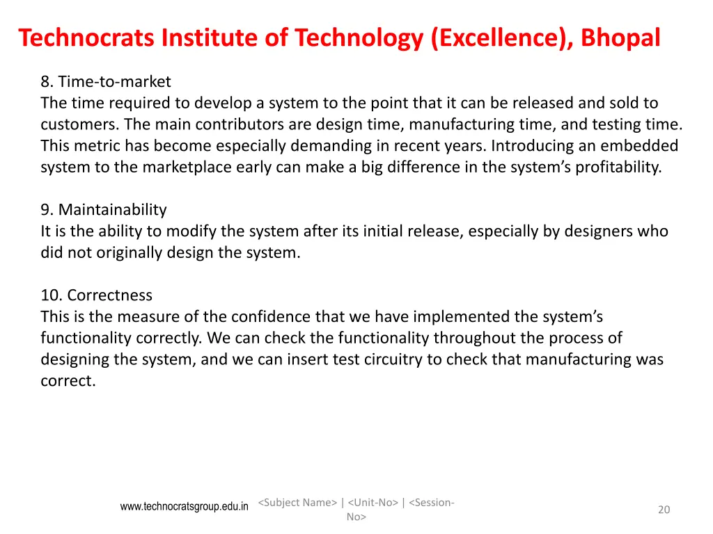 technocrats institute of technology excellence 19