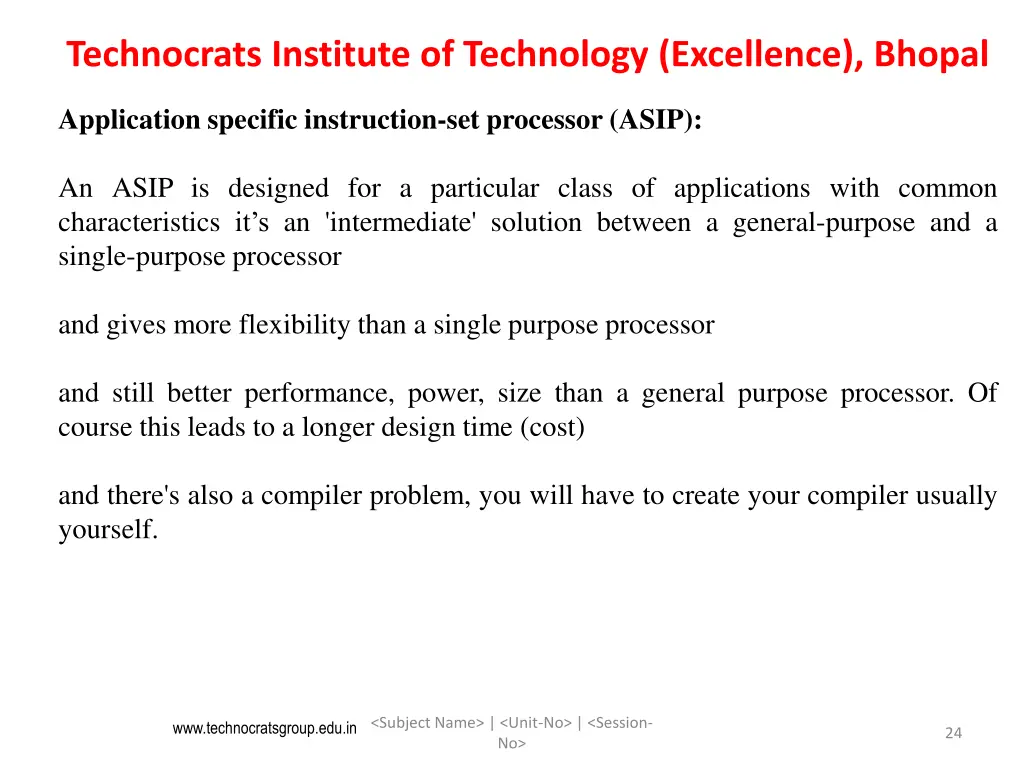 technocrats institute of technology excellence 23