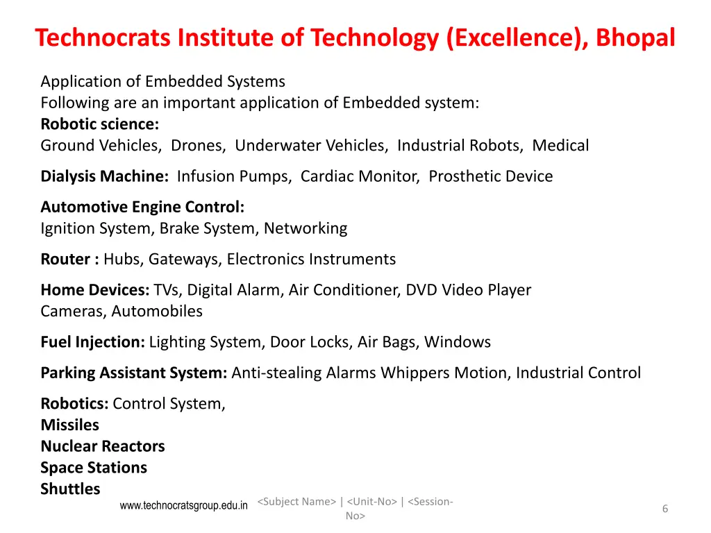 technocrats institute of technology excellence 5