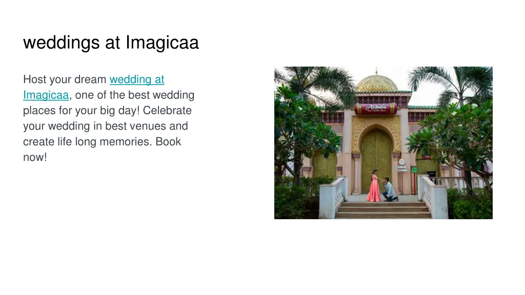 weddings at imagicaa