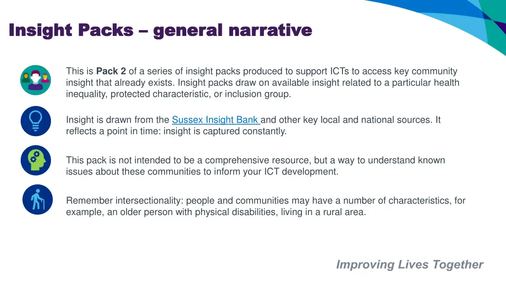 insight packs insight packs general narrative