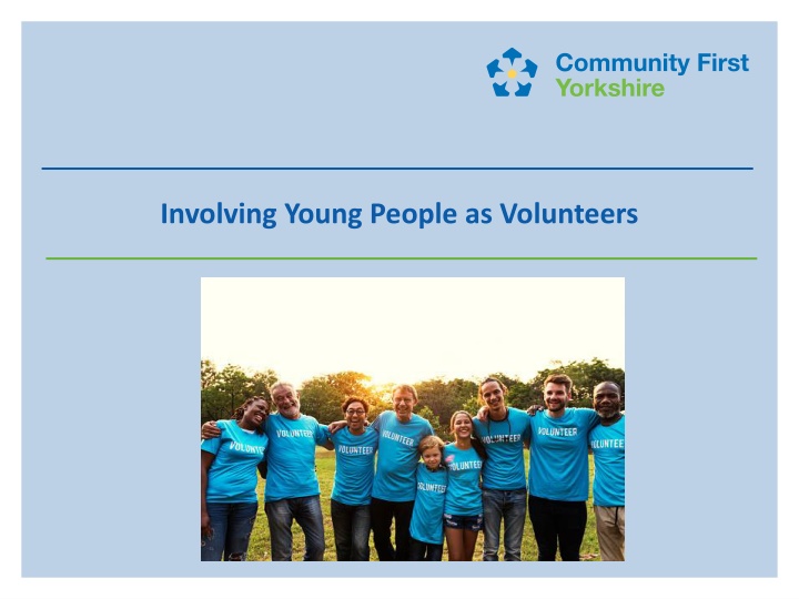 involving young people as volunteers