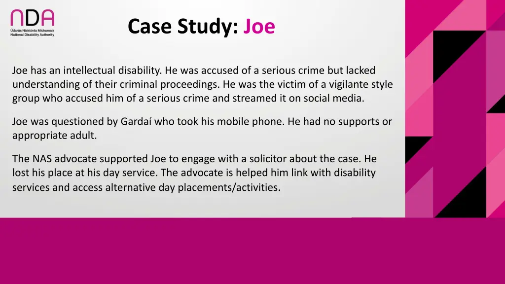 case study joe