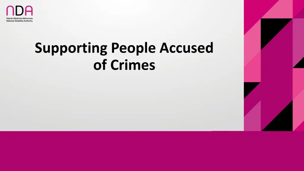 supporting people accused of crimes